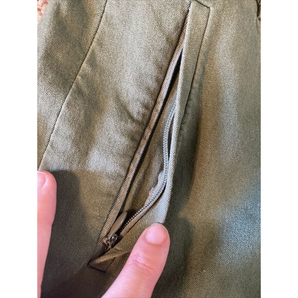 J.Crew Teddie Wide Leg Capris Size 8 Pale Green - Picture 5 of 10